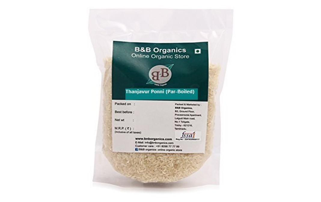 B&B Organics Thanjavur Ponni (Par-Boiled)    Pack  6 kilogram